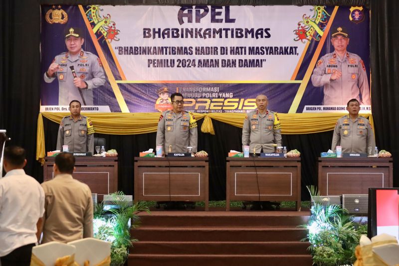 Kapolda Kalteng: Bhabinkamtibmas harus bersikap humanis jelang Pemilu 2024