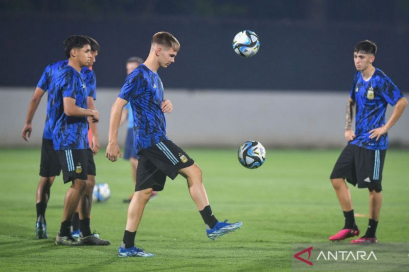 Piala Dunia U-17: Timnas Argentina berlatih jelang laga lawan Brazil