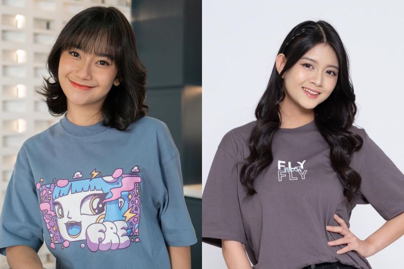 Freya dan Christy JKT48 suguhkan pose "kiyowo" di Shopee Live