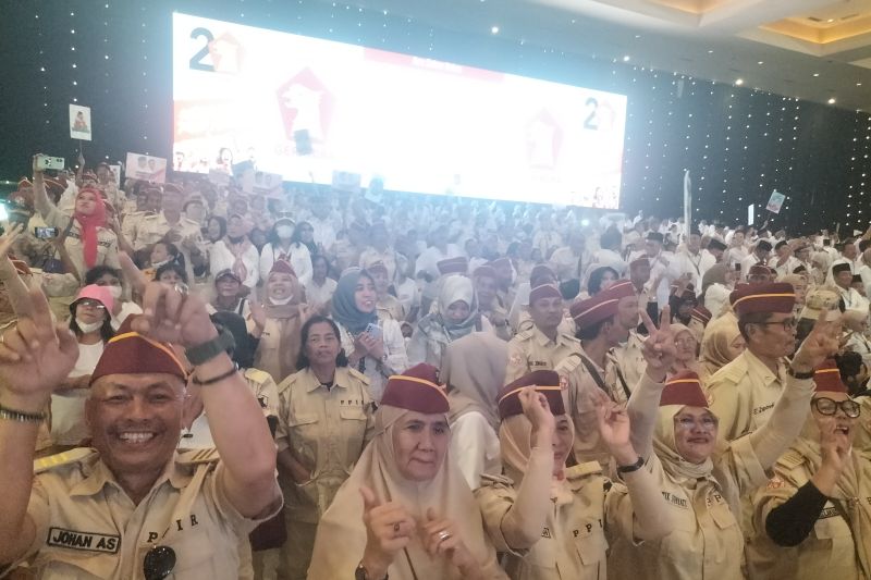 Kader Gerindra dari seluruh Indonesia joget "gemoy" di JIExpo