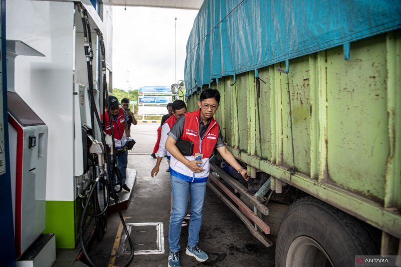 Peninjauan layanan Pertamina siaga di Tol Palembang-Lampung