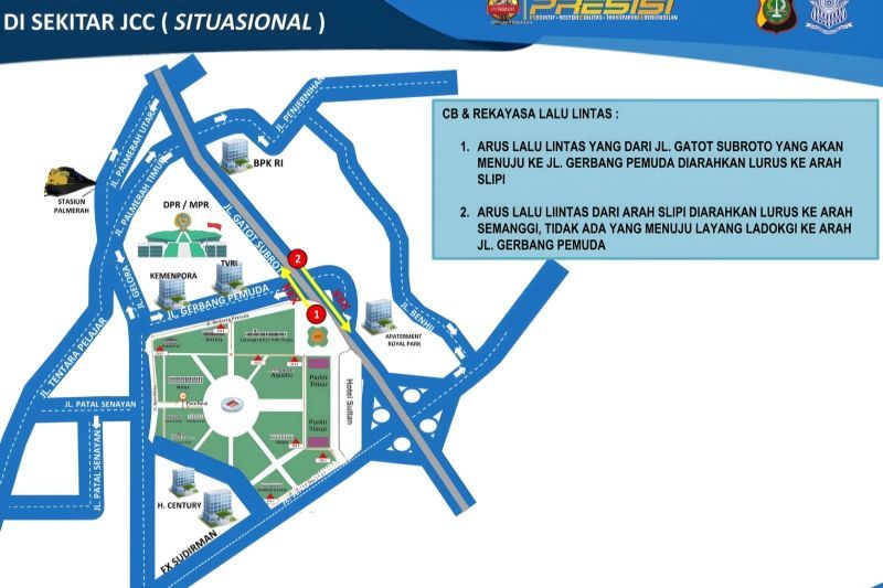 Ini rekayasa lalu lintas jelang debat cawapres di JCC
