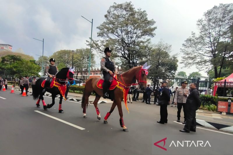 Polisi Berkuda dikerahkan untuk pengamanan debat capres
