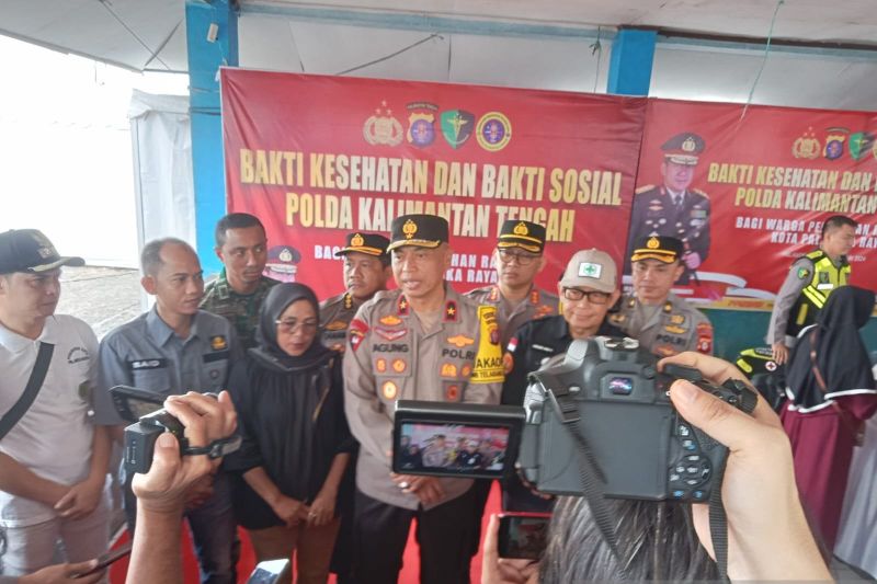 Polda Kalteng berikan layanan kesehatan gratis di Palangka Raya