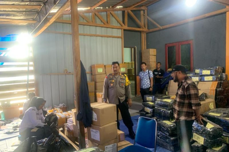 Kapolres Jayawijaya pastikan logistik surat suara aman