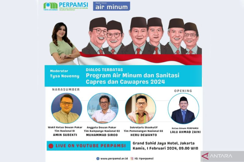 Perpamsi: Air minum dan sanitasi perlu jadi perhatian capres-cawapres