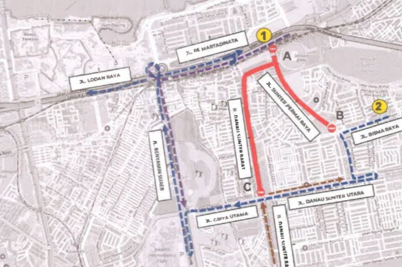 Dishub DKI rekayasa lalin dan titik parkir kampanye akbar di JIS esok