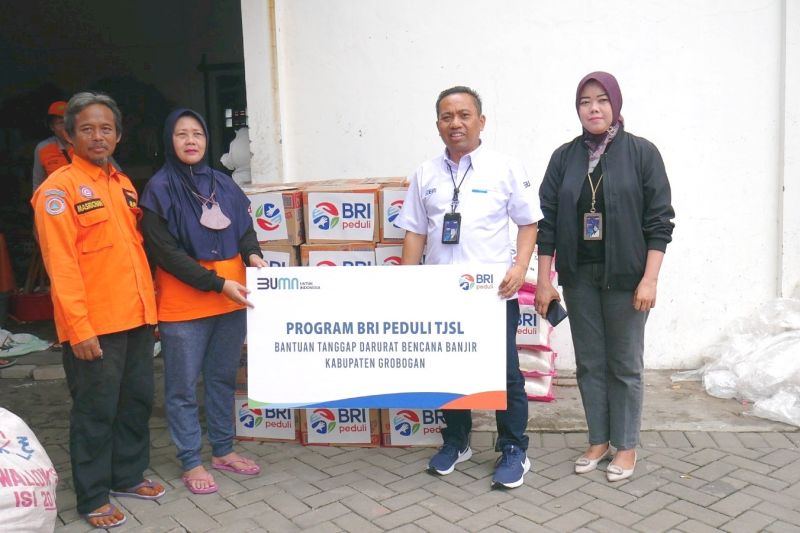 Gerak cepat, BRI salurkan bantuan bagi warga terdampak banjir di Grobogan dan Demak