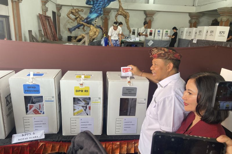 Prabowo-Gibran raih suara lebih dari 50 persen di TPS Pj Gubernur Bali