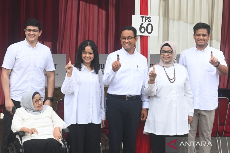 Anies Baswedan coblos Pemilu 2024