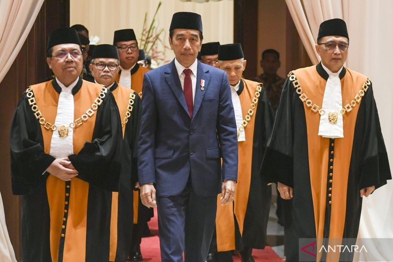 Presiden Jokowi hadiri acara laporan tahunan MA