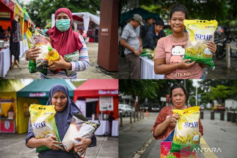 Operasi pasar murah sembako di Jakarta