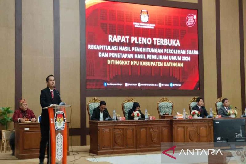 KPU Katingan mulai pleno rekapitulasi perhitungan suara Pemilu 2024