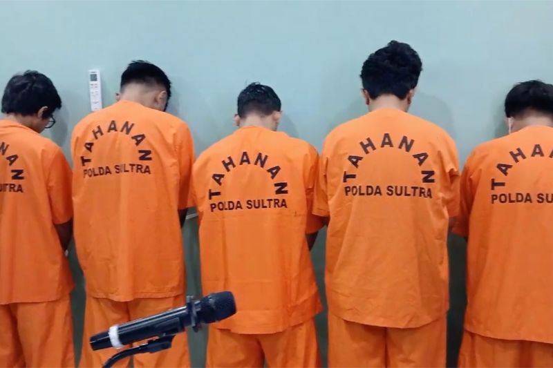 Polda Sultra tangkap enam pengedar sabu dengan barang bukti 1,7 Kg