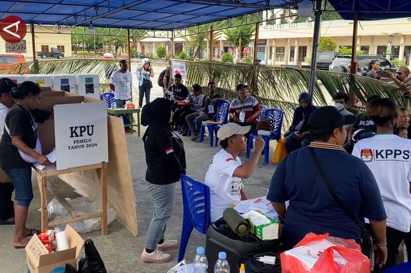Pantau TPS, Kapolda Papua sebut pelaksanaan pemilu berjalan lancar