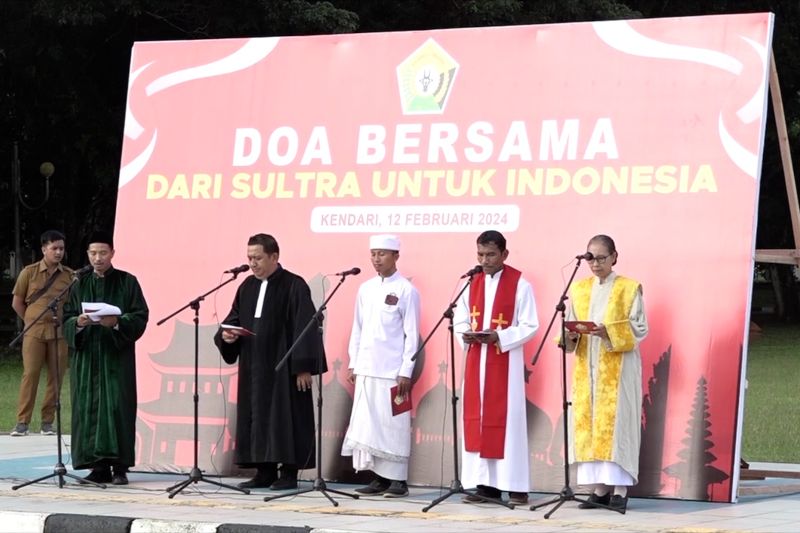 Pemprov Sultra gelar doa bersama mohon Pemilu damai