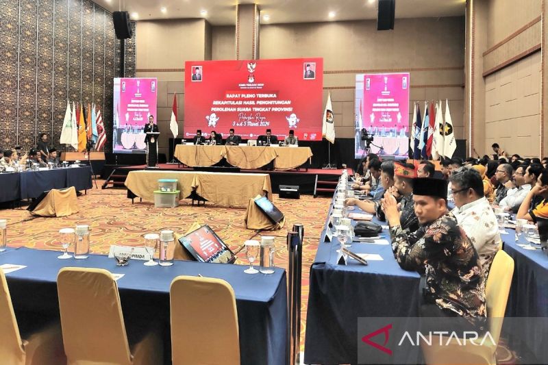 KPU Kalteng mulai pleno rekapitulasi perolehan suara pemilu