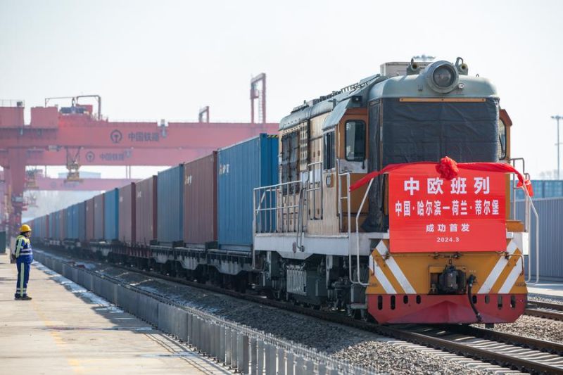 Layanan kereta barang China-Eropa hubungkan China dengan Belanda