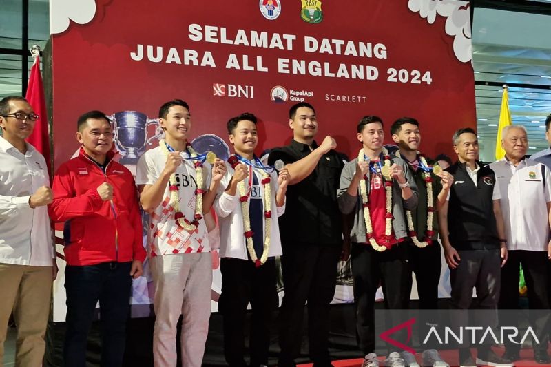 Atlet juara All England kembali ke Indonesia