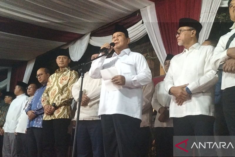 Usai resmi terpilih, Prabowo: terima kasih Pak Jokowi
