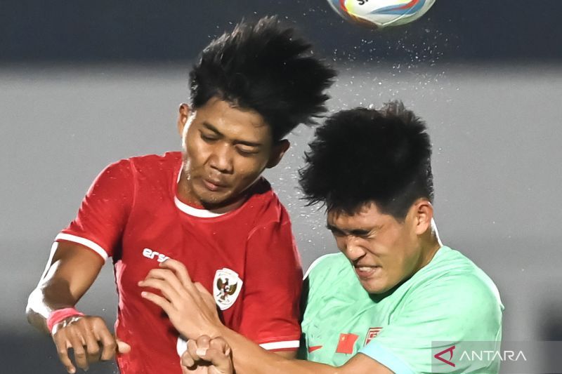 Laga uji coba Timnas U-20 Indonesia lawan China berakhir seri 1-1