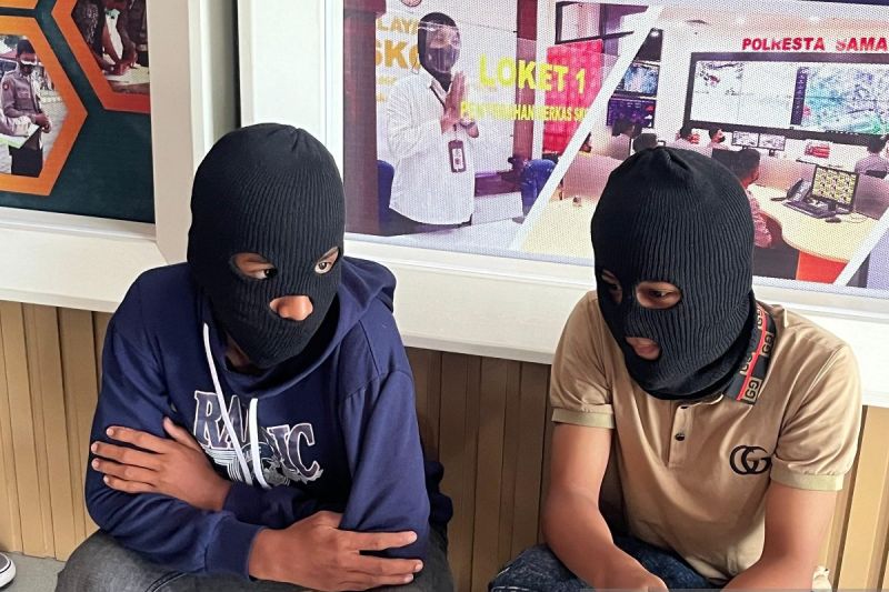 Dua remaja viral bawa senjata tajam diamankan Polresta Samarinda
