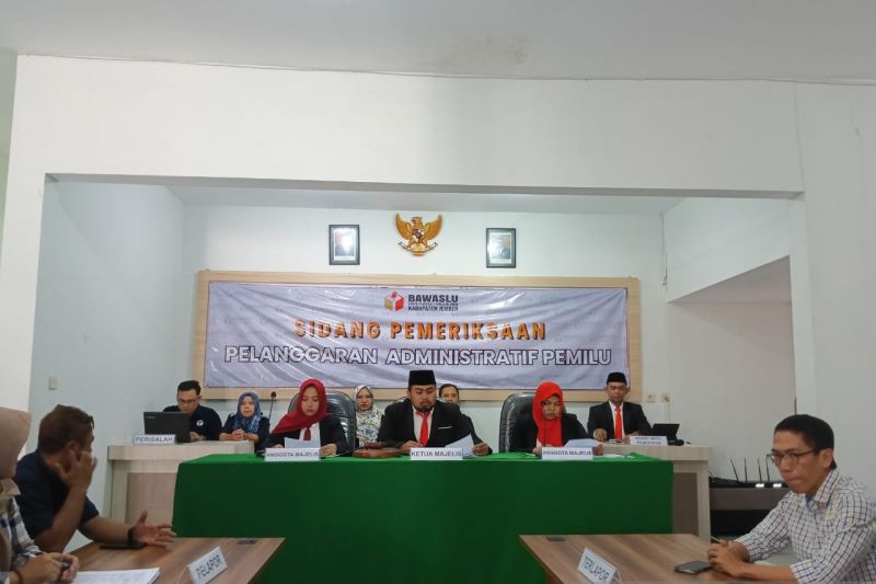 Bawaslu Jember gelar sidang pelanggaran dugaan pergeseran suara