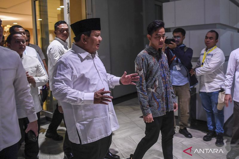 Gibran sebut Prabowo akan tentukan kabinet, Jokowi beri masukan