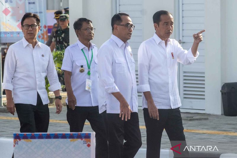 Presiden Jokowi resmikan Pelabuhan Pantoloan dan Wani di Teluk Palu