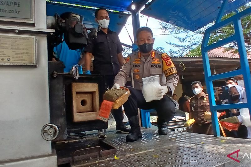 Polresta Jambi musnahkan narkotika senilai Rp78 miliar