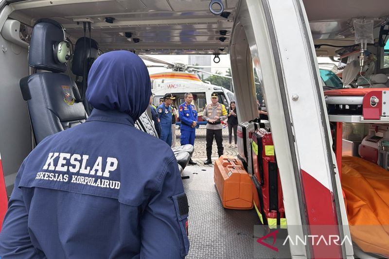 Polri kerahkan dua helikopter ambulans bantu penanganan mudik