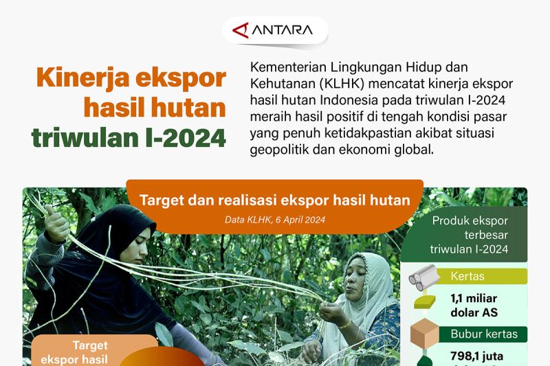 Kinerja ekspor hasil hutan triwulan 2024