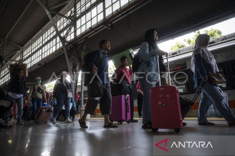 KAI Daop 1 catat 46 ribu pemudik kembali ke Jakarta hari ini