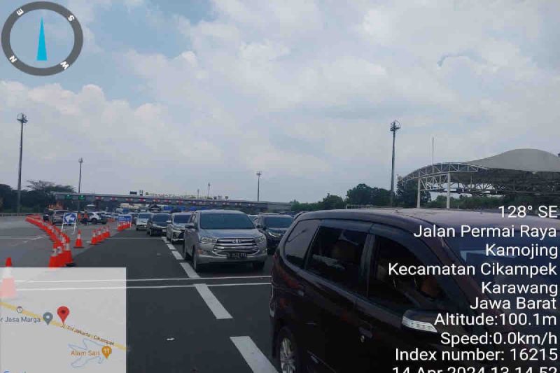 Rekayasa lalin "contraflow" kembali diterapkan di Tol Jakarta-Cikampek