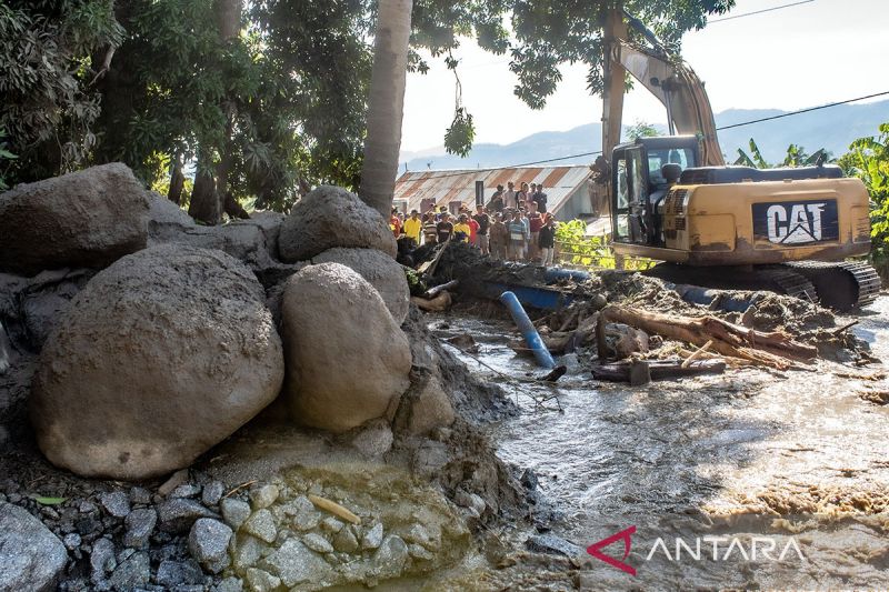 Penanganan pascabanjir bandang di dua desa di Sigi 