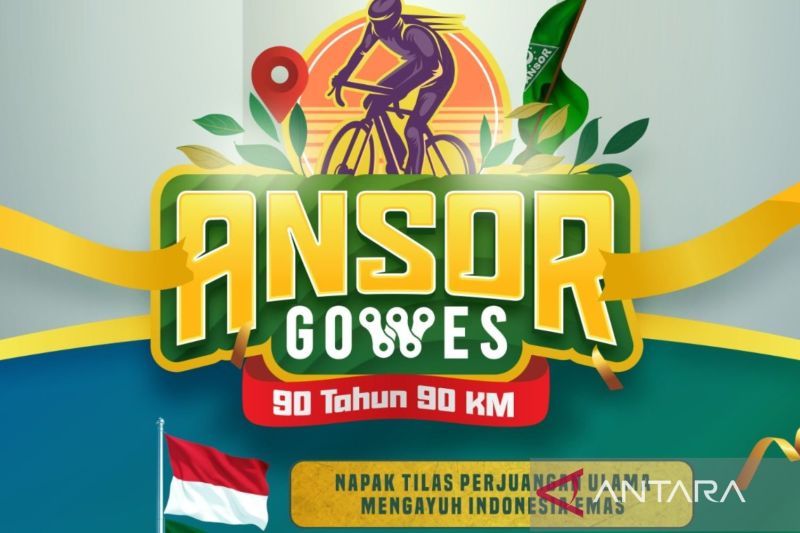 GP Ansor gelar Gowes 90 Km simbol menuju Indonesia Emas 2045