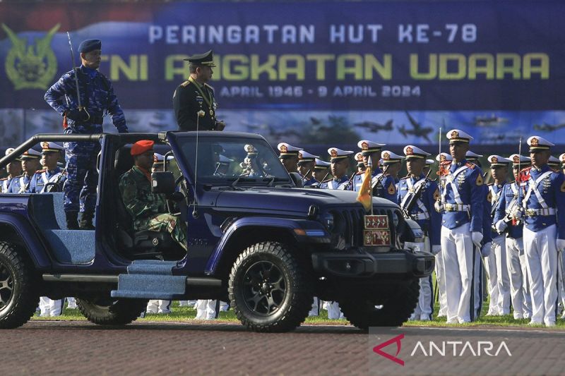 Panglima TNI menjadi Irup pada peringatan HUT ke-78 TNI AU.