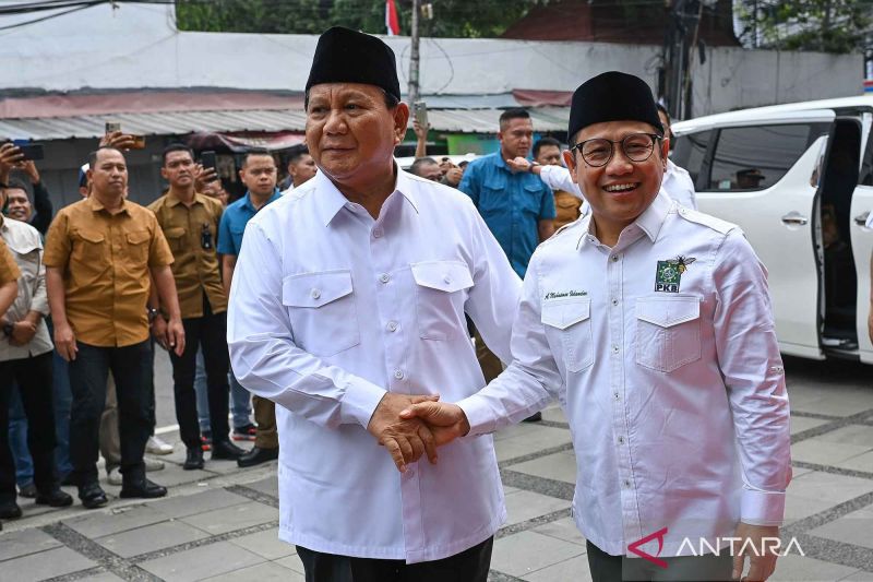 Prabowo Subianto bertemu Muhaimin Iskandar untuk bersilaturahim