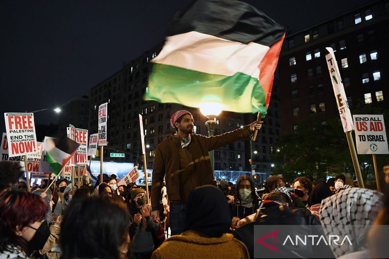 Unjuk rasa mahasiswa pro Palestina terus berlanjut di AS