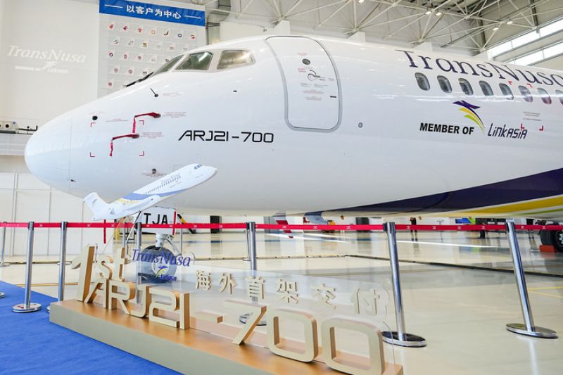 Pesawat  ARJ21  jadi bukti persahabatan  Indonesia dengan China