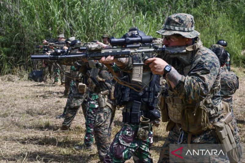 TNI AL dan USMC lanjut latihan tembak reaksi di Puslatpur Sukabumi