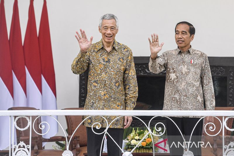 Presiden bertemu dengan PM Singapura Lee Hsien Loong di Istana Bogor