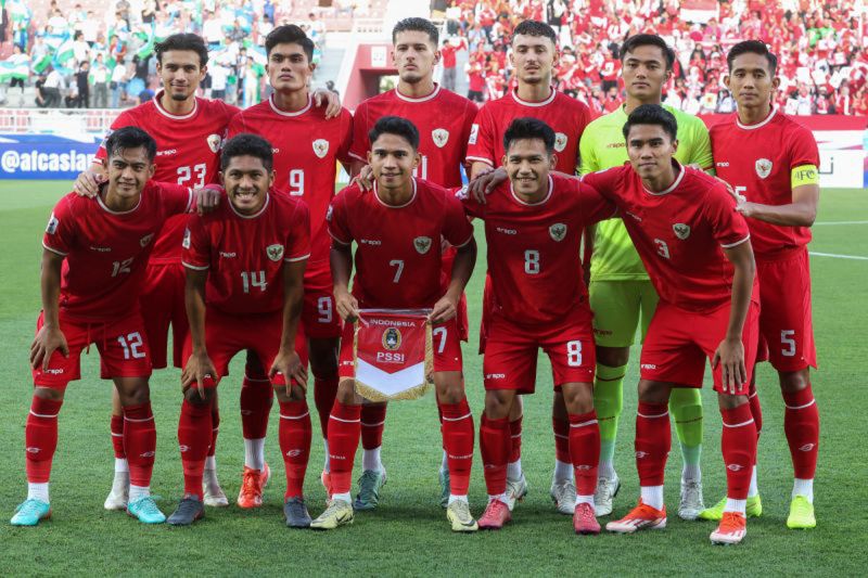 Hoaks! Pertandingan Indonesia melawan Uzbekistan diulang karena kecurangan wasit