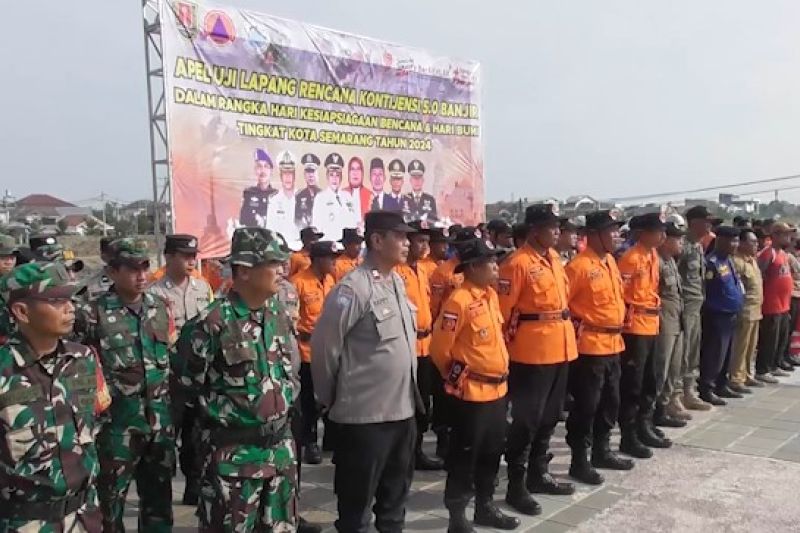 BPBD Kota Semarang gelar apel uji lapang kontijensi bencana banjir
