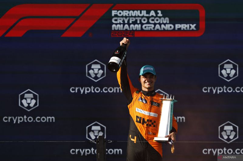 Norris raih kemenangan F1 pertama usai kalahkan Verstappen di Miami