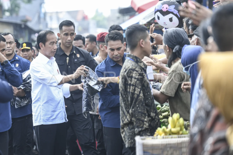 Presiden kunjungi Pasar Baru Karawang