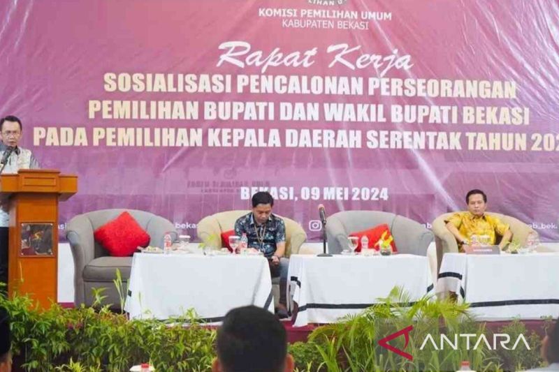 KPU Kabupaten Bekasi sosialisasi pencalonan perseorangan Pilkada 2024