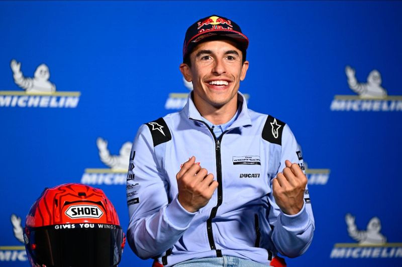 Marquez ingin terus menjadi penantang gelar setelah podium di Spanyol