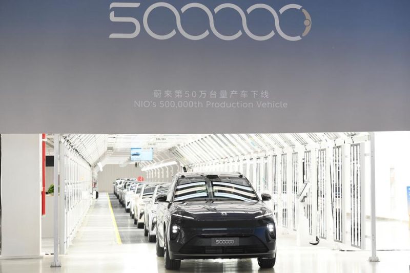 NIO luncurkan mobil listrik ke-500.000 dari lini produksinya