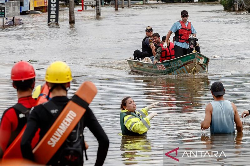 Jumlah korban tewas akibat badai di Brasil selatan naik jadi 116 orang